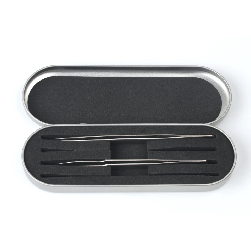 Wholesale Beauty Silver Lashes Eyelash Tweezers Storage Box Buy