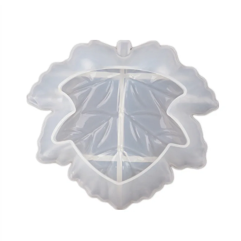 

DIY Crystal Epoxy Resin Mold Maple Leaf Hemp Leaf Ashtray Tray Dish Mirror Silicone Mold For Resin