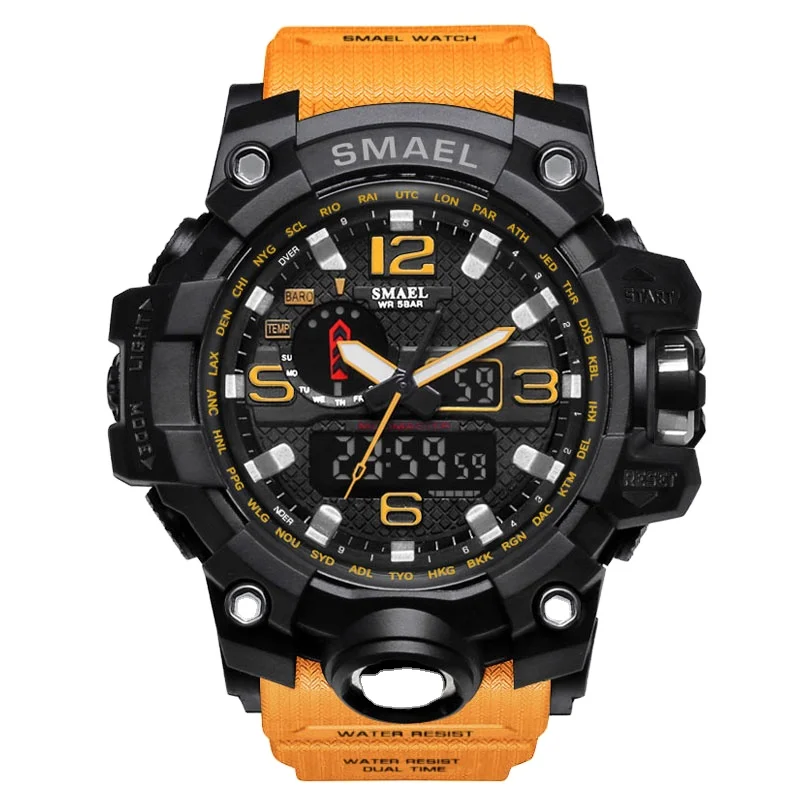 

RTS Raymons SL-1545 factory direct supply cheap price digital watch mens wrist casual analog digital watch for men, 9 colors