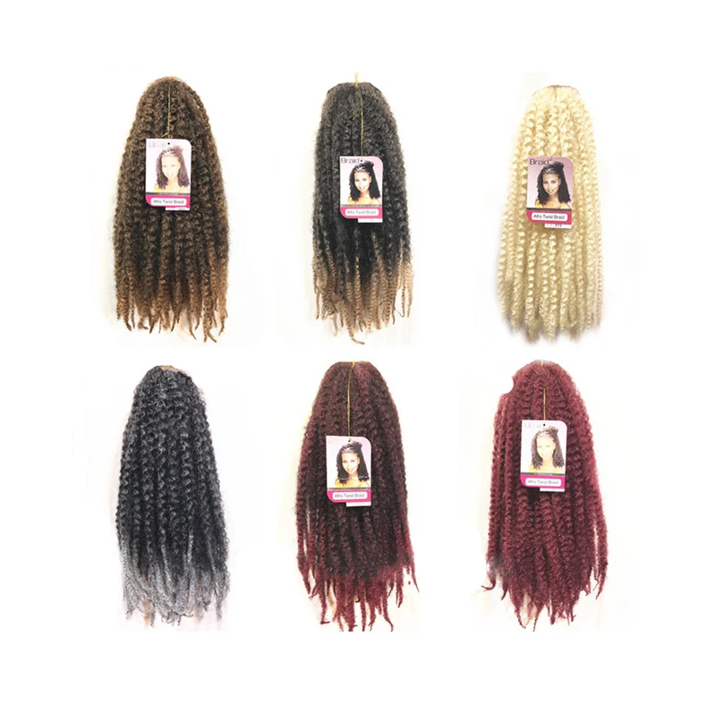Crochet Newest Style Synthetic Twist Hair Extensions Afro Kinky