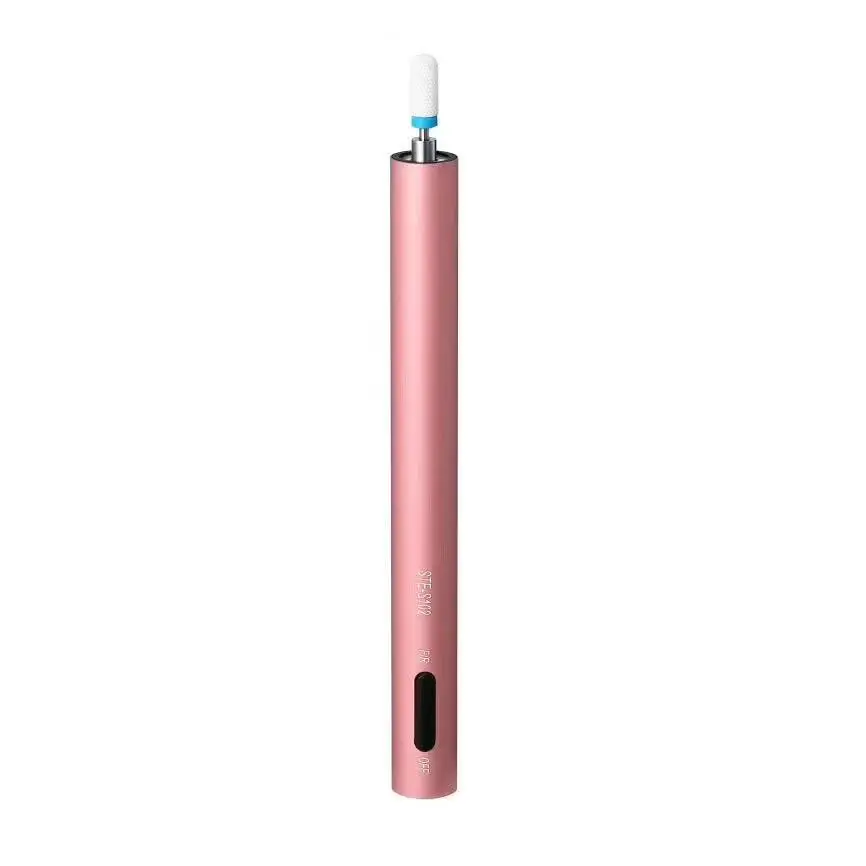 

Electric Mini Nail Drill Pen Machine 12000rpm Portable Nail Drill Pen LED Light Manicure Pedicure Nail Polisher Grinding Device, White/pink