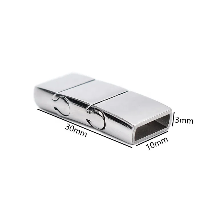 

High quality stainless steel magnetic clasp for leather bracelet