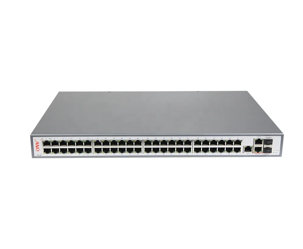 

Commercial Grade fiber optic switch 48 port high power cctv poe ethernet switch for IP cameras