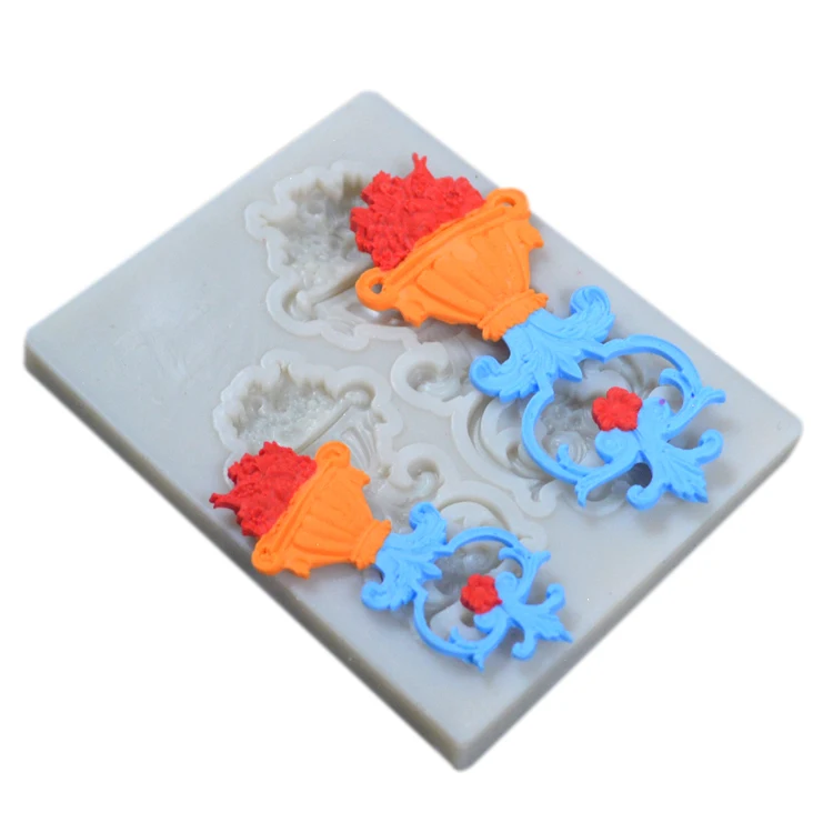 

Hot Sales Factory Price Christmas Shaped 3D Silicone Fondant Mold, Blue