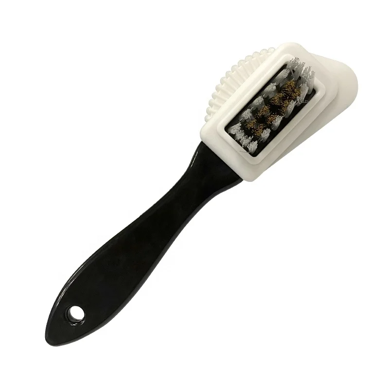 

Factory Wholesale Custom Logo Three Sided Nubuck Brush Suede Shoe Cleaning Brush, Black