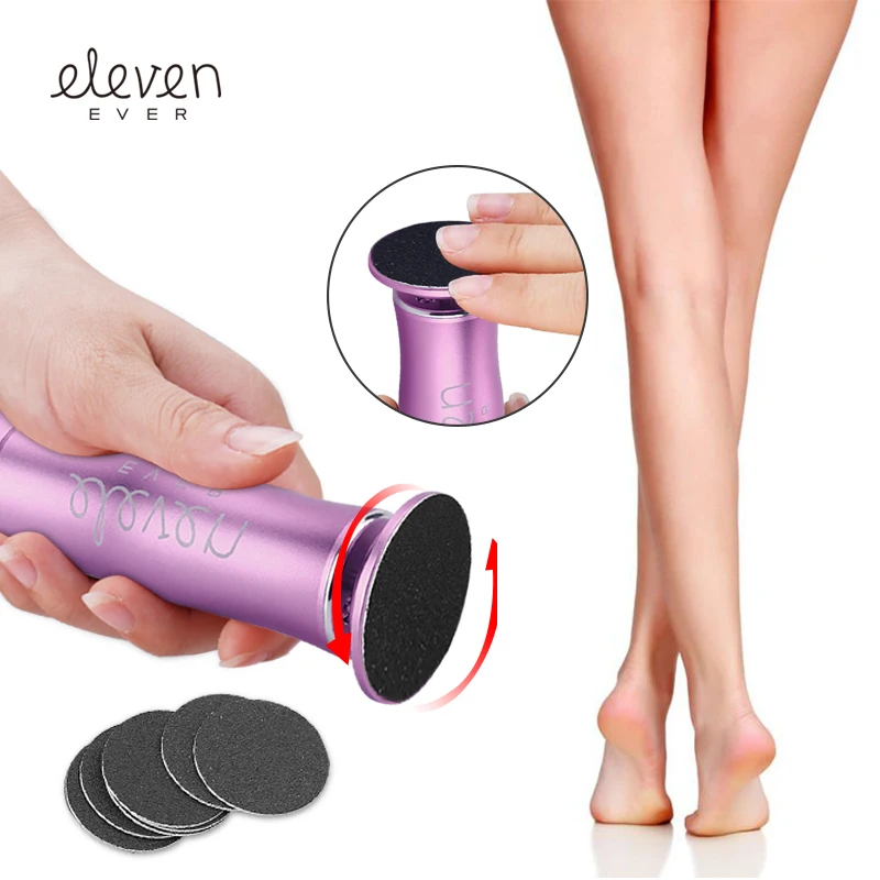 

Eleven Ever Callus Remover Cordless Recharge Portable Foot File to Remove Dry Dead Skin Foot Care Tool Supply Electric Foot File, Purple,pink