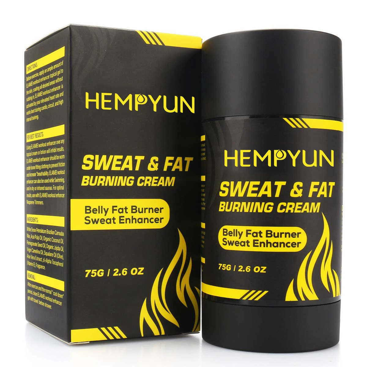 

Hempyun-Waist Trainer Private Label Fat Burning Cream,Workout Enhancer Gel Stick Sweat Cream With Coconut Oil, Customed color