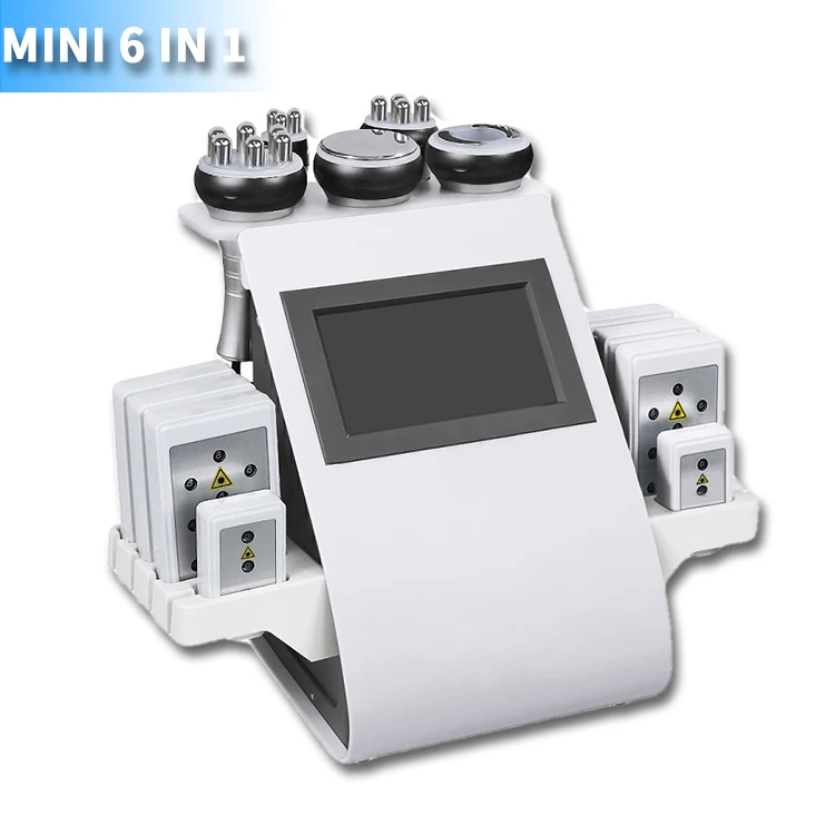 

Portable Mini 6 In 1 Cavitation 40k Rf Slimming Machine Lose Weight Radio Frequency Lipo Laser Skin Tightening Laser Machine