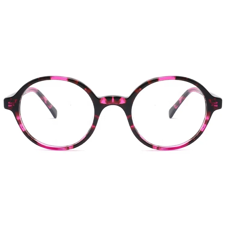 

Fashion Round Shape Acetate Frame For Kid Children Eye Glass Frames