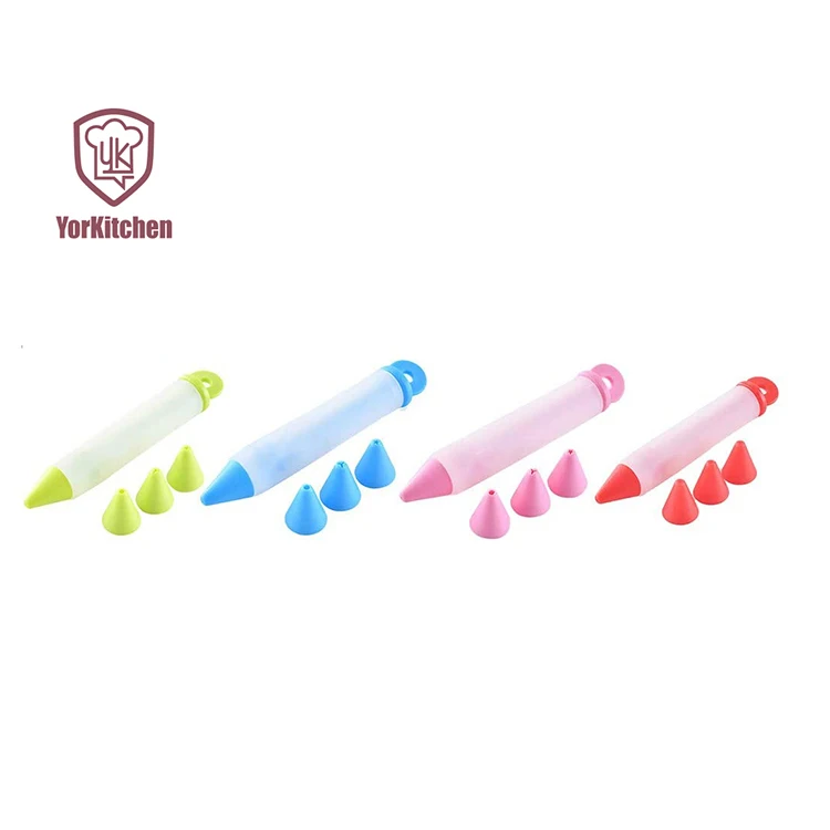 

Cream Decorating Pen Silicone Food Writing Pen Chocolate Dessert Decoration Pen