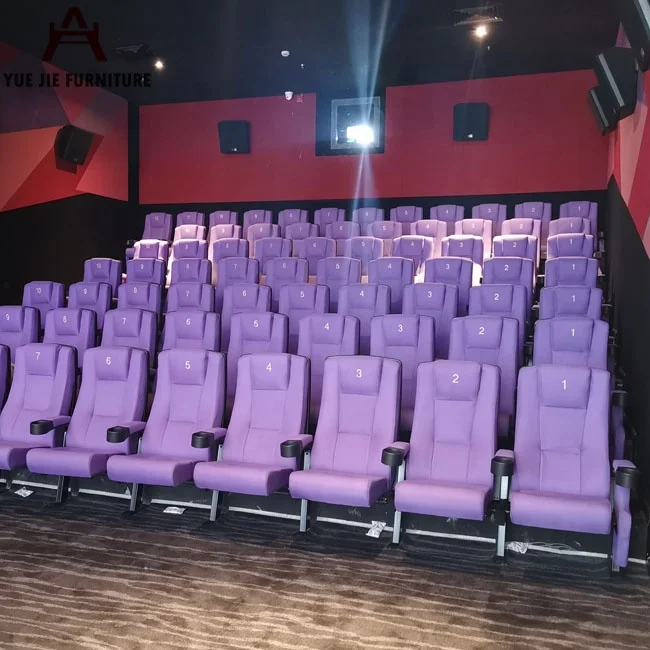 
Black PU Leather Theatre Cinema Chair 
