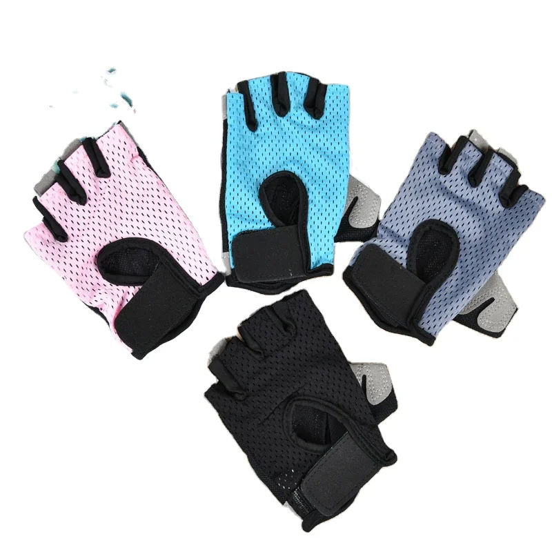 

Riding Running Gym Sport Half Finger Pad Breathable Cycling Gloves, Different color