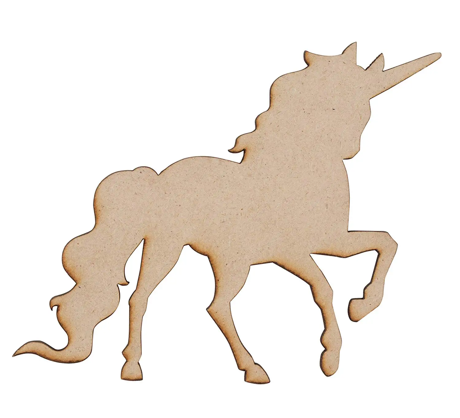 

Wood Cutouts - 24-Pack Unfinished Wooden Cutouts, 4 Unicorns and Rainbow Shapes for DIY Arts and Crafts Projects, Decorations, O, Customized color