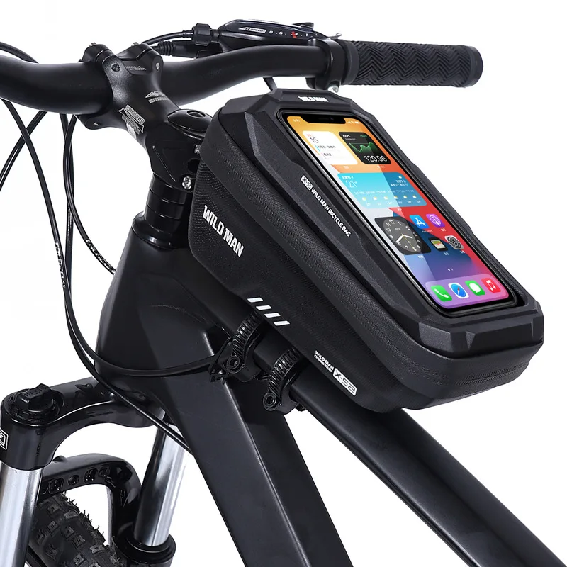 

New design XS2 Bike Phone Front Frame Waterproof Bicycle Phone Mount Bag Cycling Top Tube Frame Bag