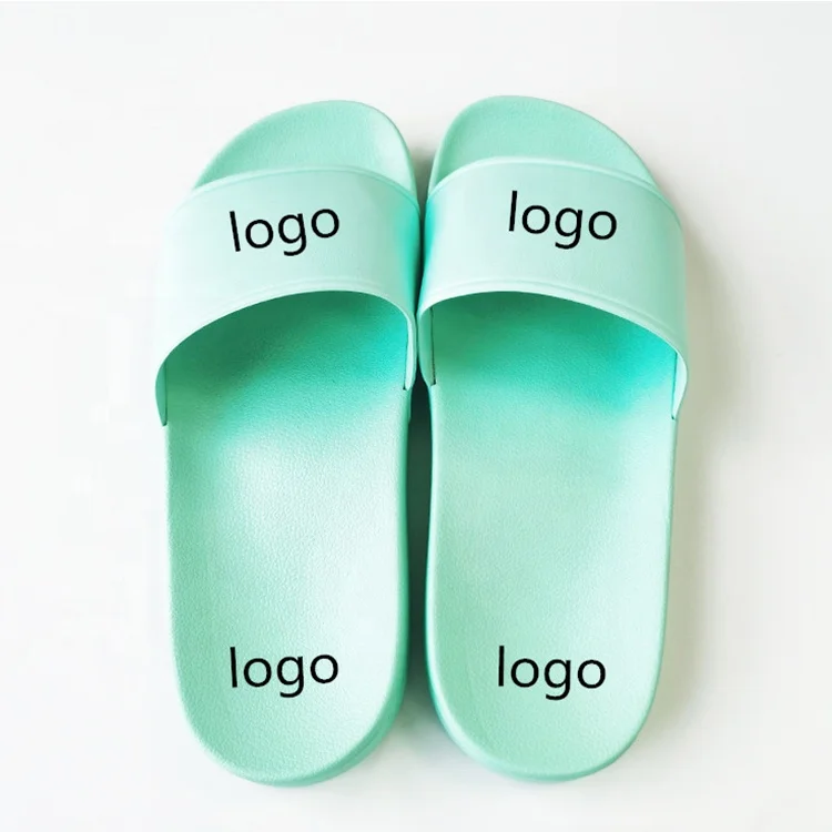

Wholesale Summer Stock Beach Men Slides Custom Logo Sandals Fashion Designer Footwear Flip Flops For Women
