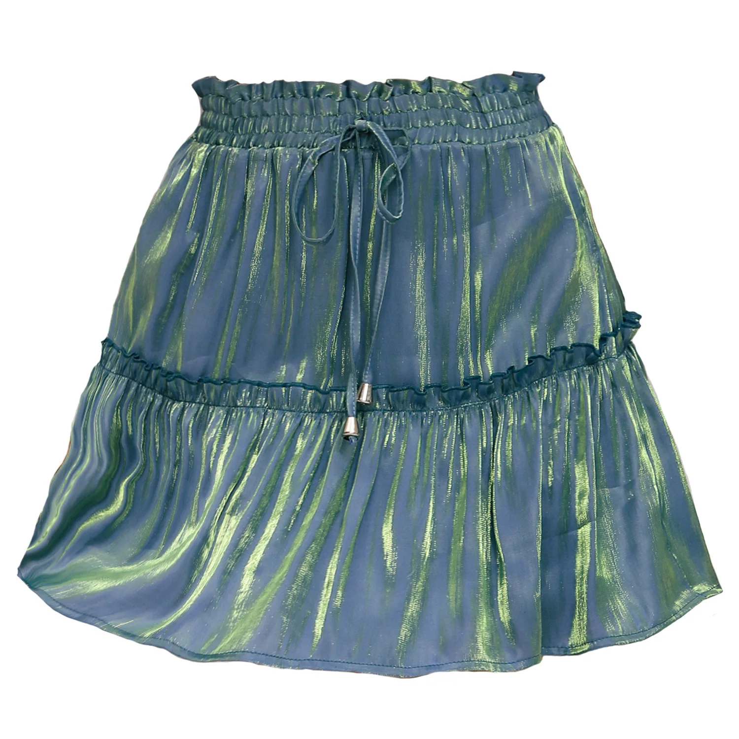 

2022 Custom Logo New Arrivals Wholesale Ladies Skirt High Waist Elastic Solid Color Loose Ladies Short Skirt Casual