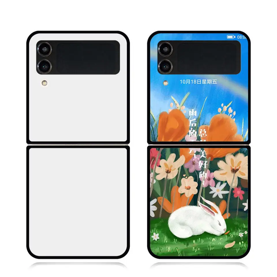 Hot sale sublimation blank phone case for galaxy foldable sublimation case Z FLIP 4  sublimation blank cell phone case