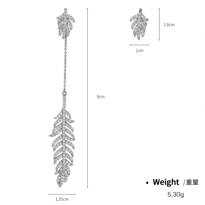 

Earring Helix Zircon Bride Green Steel Dainty Beach Straw Glass Funky Plant Earrings, As photo