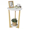 Two Round Tabletop Coffee Table For Flower Pots