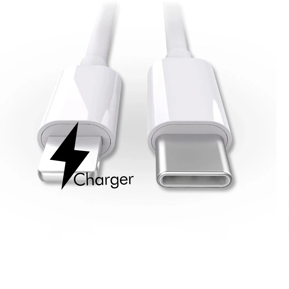 

Type C PD 18W Fast Charging Data Cable USB C USB Charging Cable PD Cable For Iphone Type C USB, White