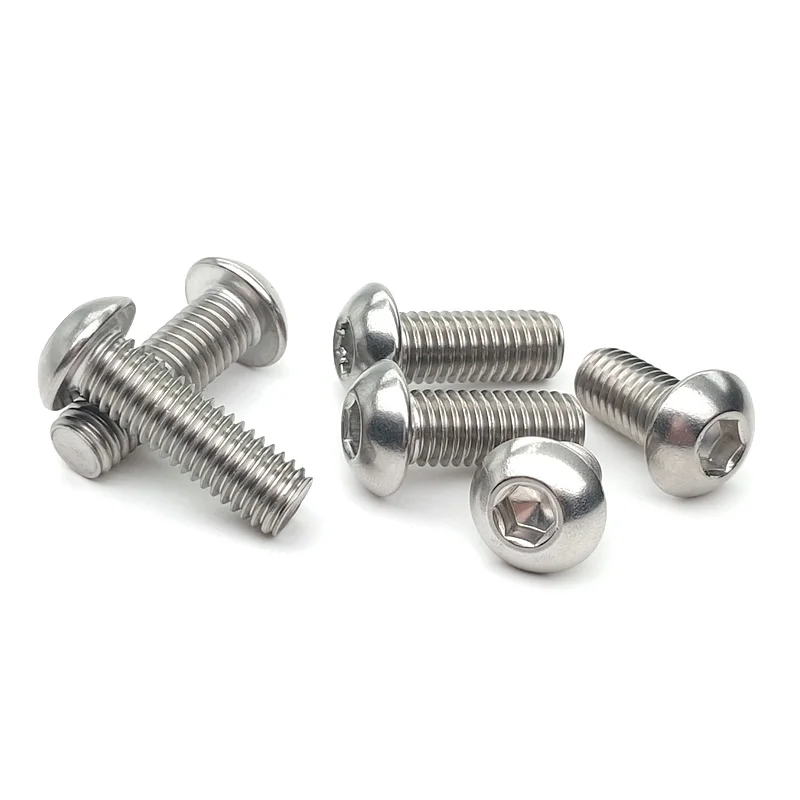 Furniture Screws - Hex Socket Pan Head, Fully Threaded, Carbon Steel (Metric)