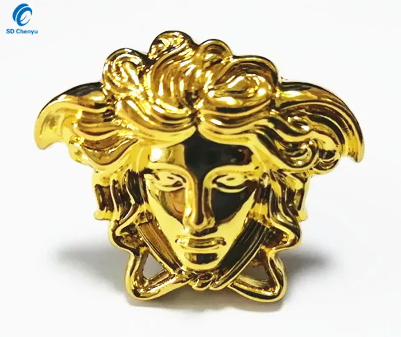 

Wholesale Decorative Small Gold Alloy Medusas Emblem for Bag, Gold, golden