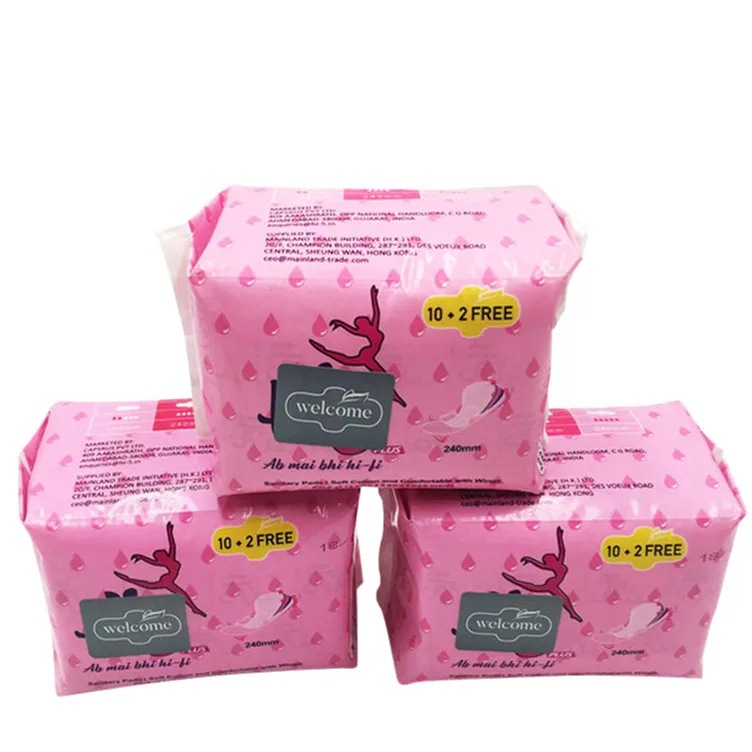 

Serviette hygienique organic bamboo pads ladies sanitary service partners feminine hygiene