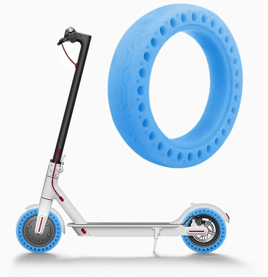 

Wholesale scooter Wheel parts 8.5 Inch Blue Fluorcent Tire Solid Tyre for Xiaomi M365 /Pro/1S/Pro2 scooter