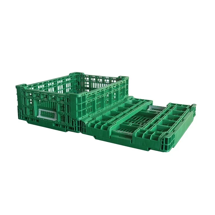 

Uni-Silent Plastic Crates Stackable Collapsible Folding Crate Moving Crate Stacking Fruit Vegetable Seafood Baskets LK403014W