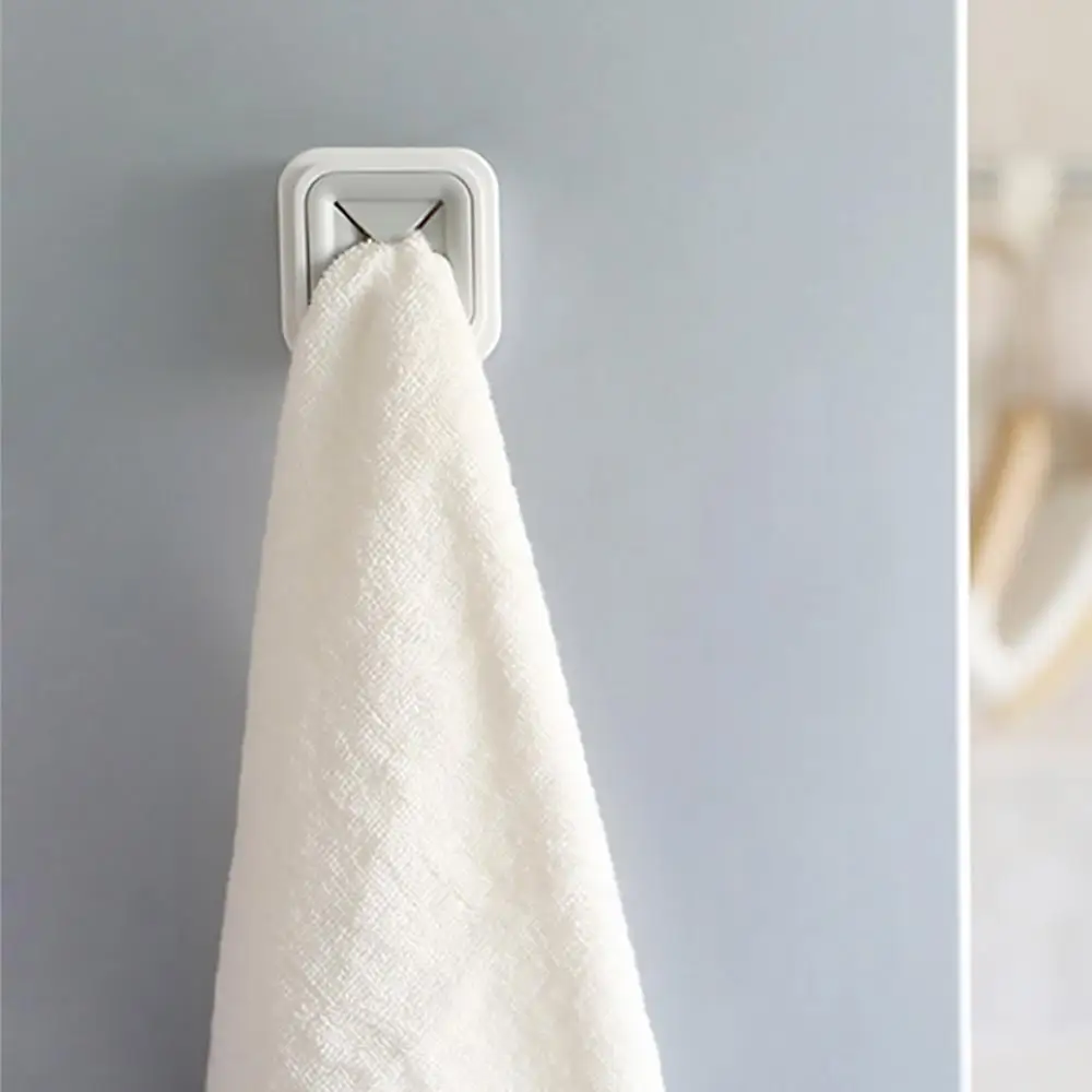 

Anti-slip Bathroom Organizer Wall Mount Home Wash Cloth Clip Saving Space Self Adhesive Storage Rack