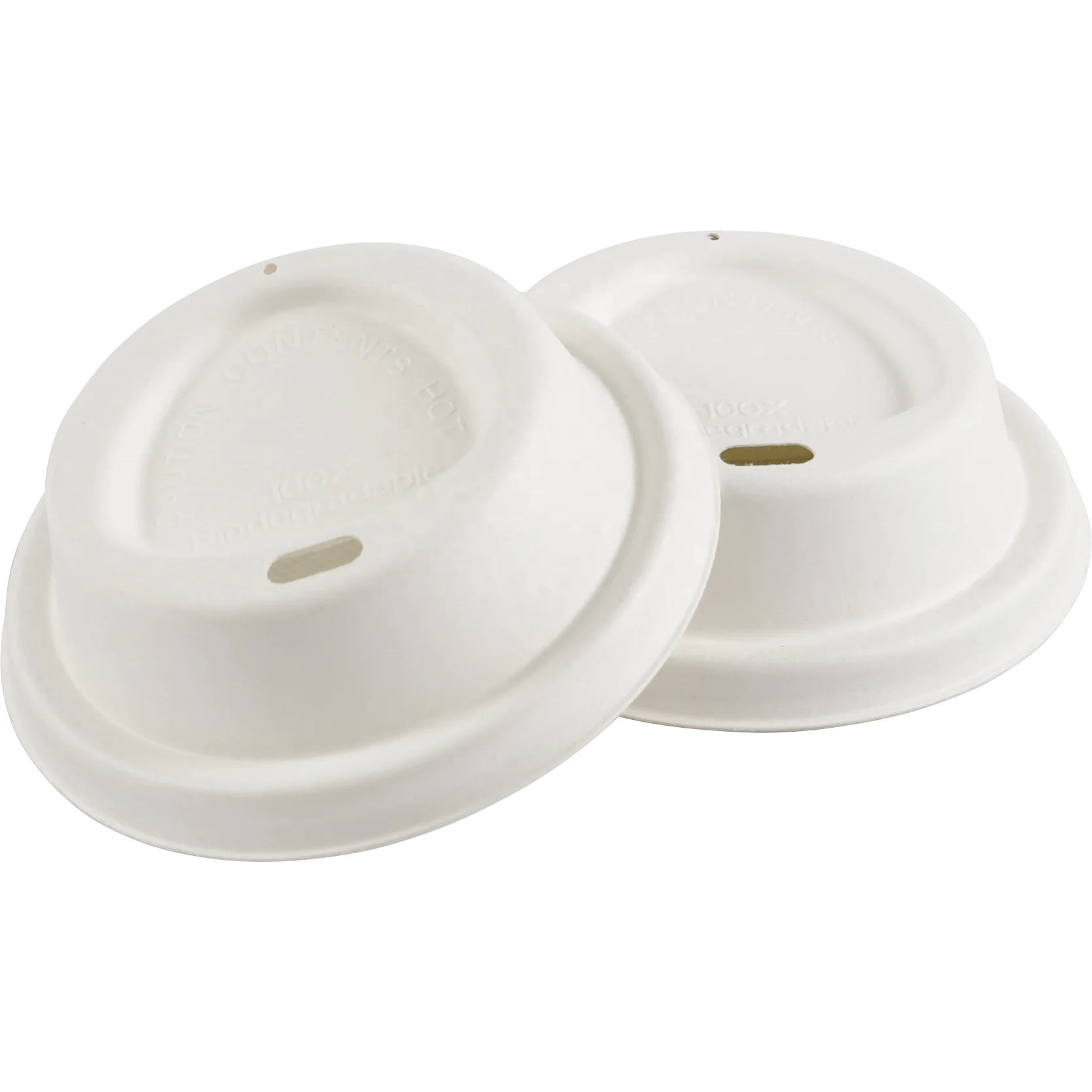 

Zhiben 80mm Biodegradable Paper Coffee Cup Lid - pulp cup lid, customize pulp, molded pulp package, White & natural