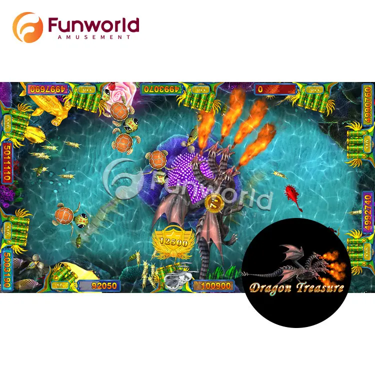 

Newest And Best 6 Play Seat Happy Fish Game Machine Hunter Fishing Arcade Game