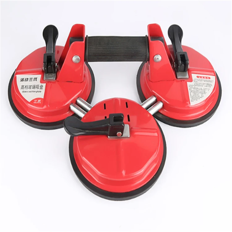 Factory price heavy duty aluminium vacuum granite glass suction cup glass lifter for building hand tools