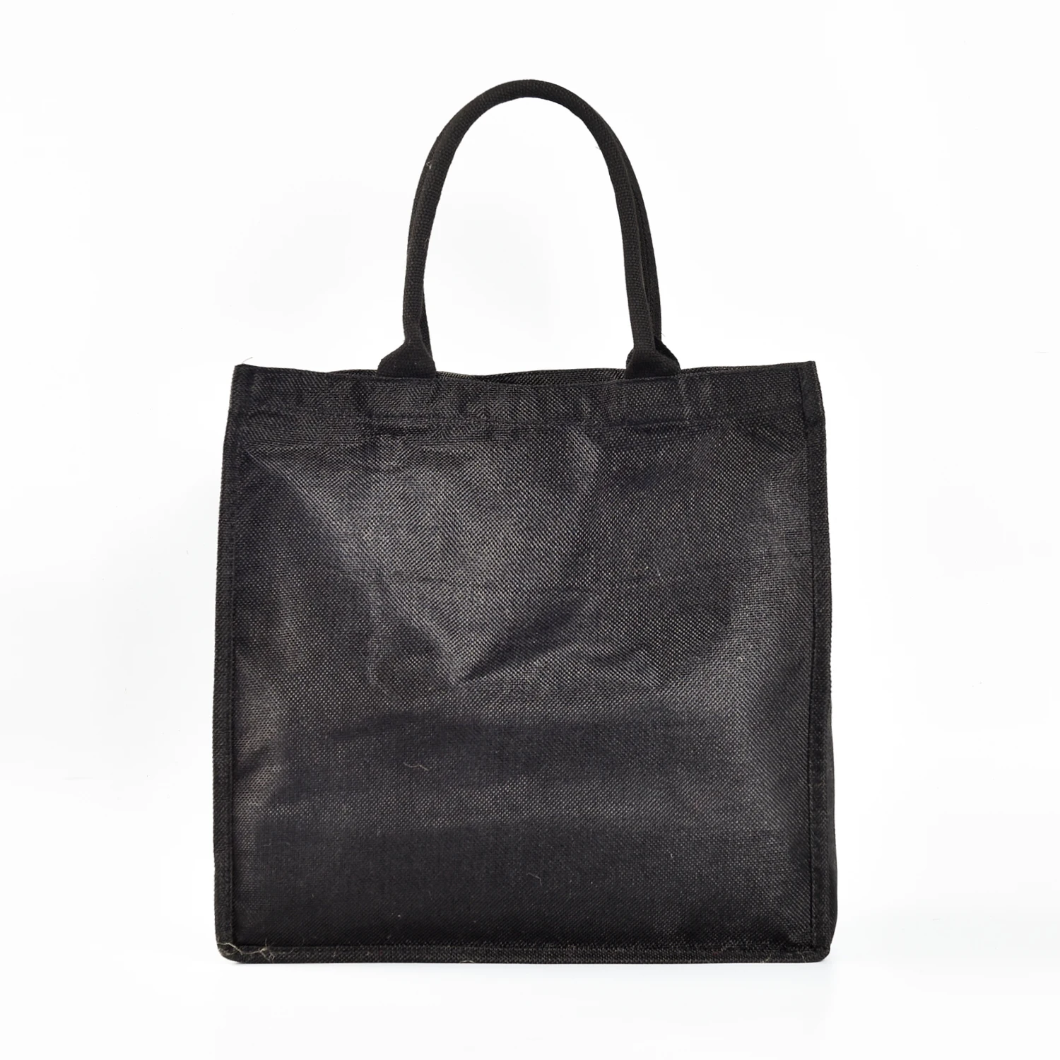 Eco Friendly Black Flax Jute Handbag For Shopping - Buy Jute Handbag ...
