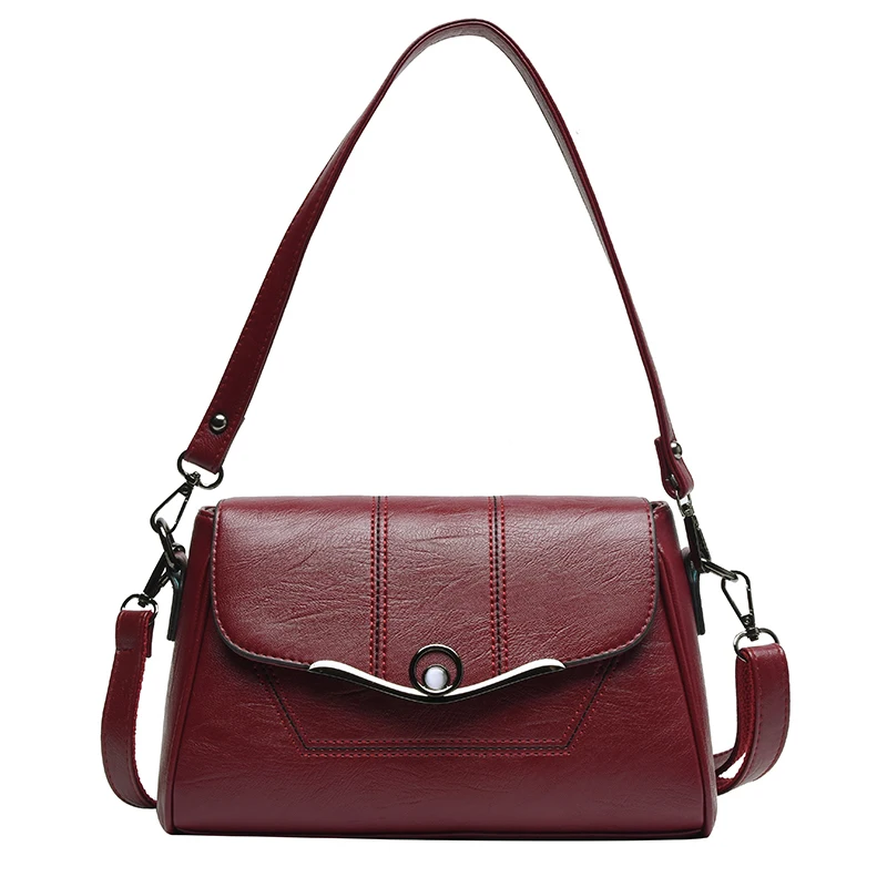 

Latest Design New Fashion Trendy PU Leather Ladies Small Handbag Purse Crossbody Messenger Bags for Women, 6 colors