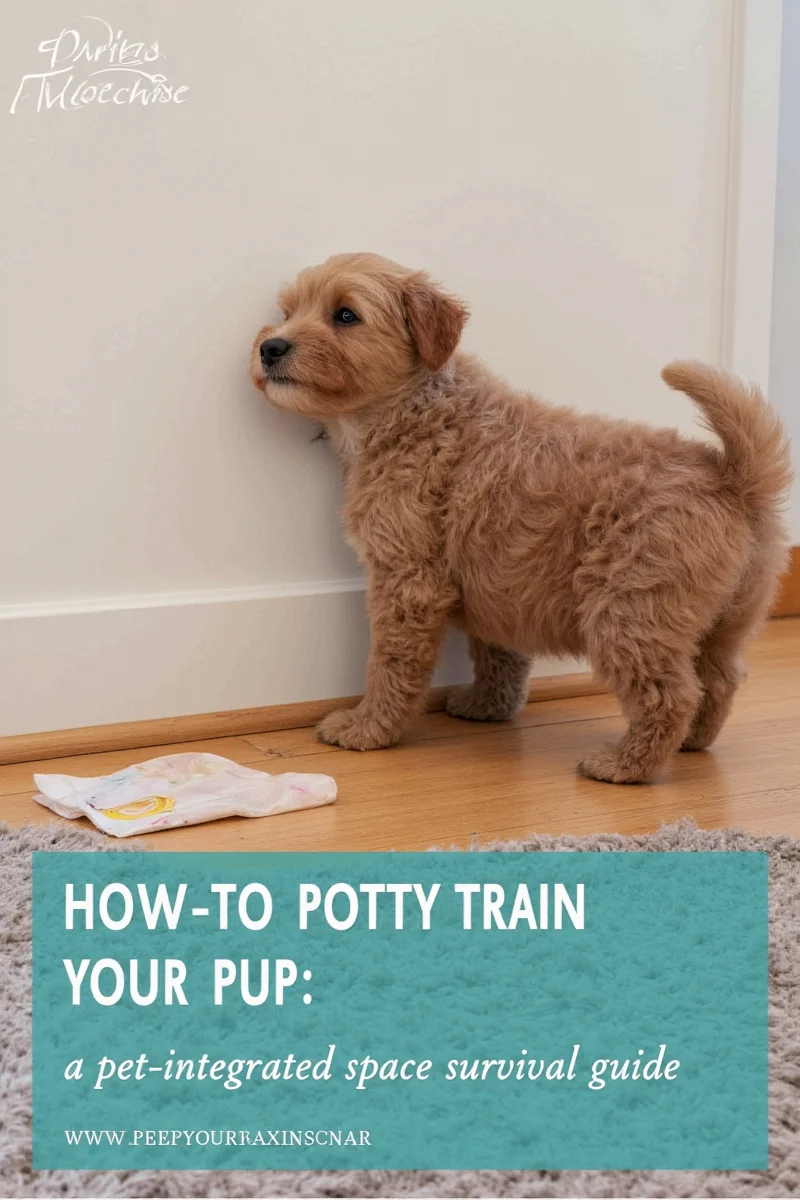 A visual training chart showing potty schedule consistency for puppies under six months old.