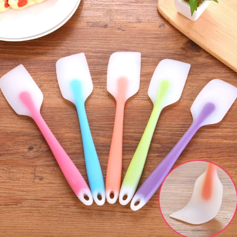 

Wholesale Baking tools silicone baking spatula cream mixer Ice cream scoop Cream scraper, Multi-colors