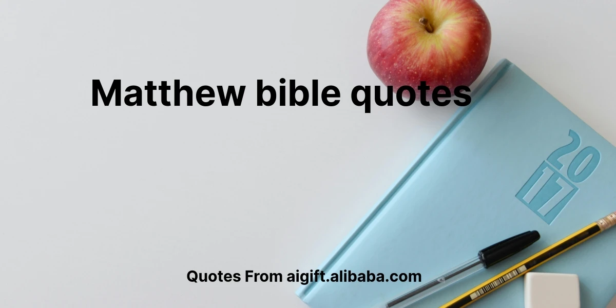 matthew bible quotes