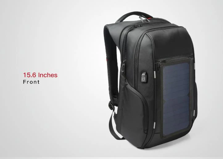 17 Inch Solar Panel Backpacks With Usb Charger Anti-theft Business ...