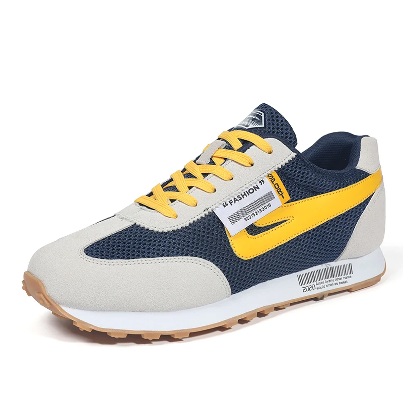

Latest men's fashion sneakers anti slip casual sneakers breathable men running shoes, 3 colors