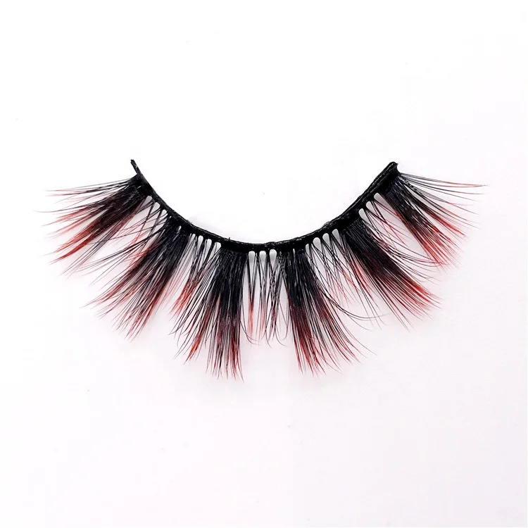 

Source manufacturers wholesale color sable false eyelashes new thick comfortable color exaggerated false eyelashes ey