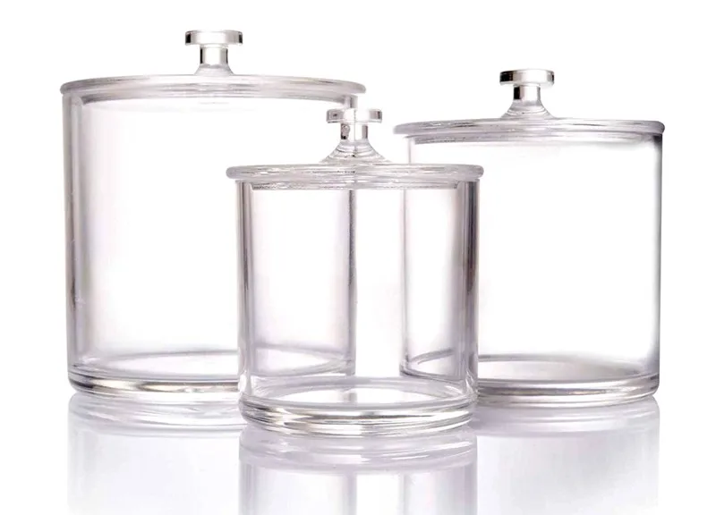 Homelife Set of 3 1Ltr Glass Storage Jars