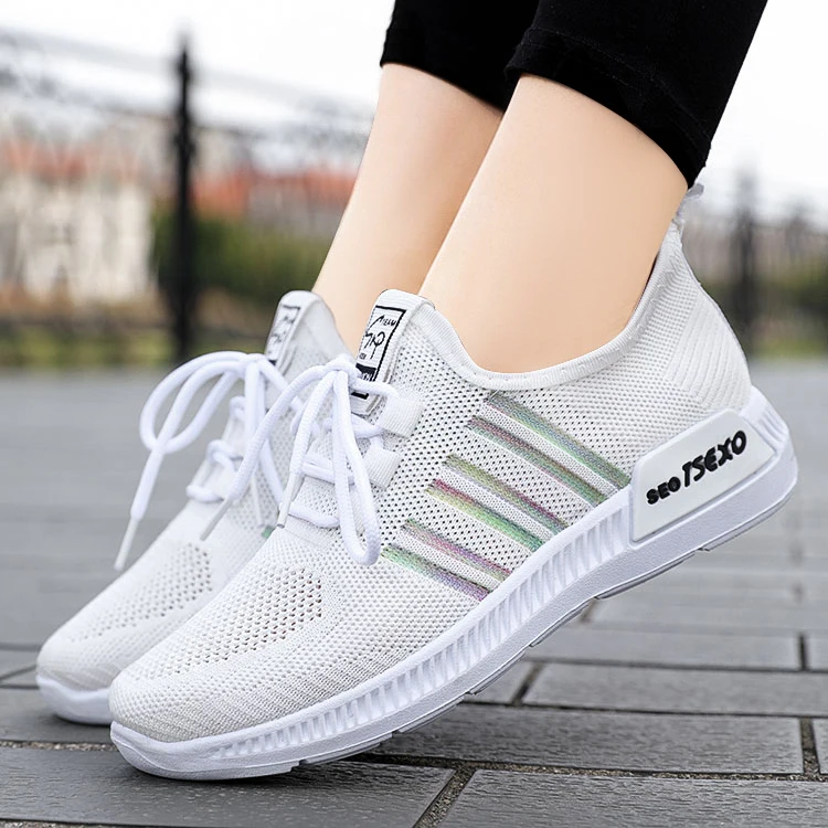 

N50 Wholesale Sport With Laces Summer White Sneakers Shoes For Women'S Sneakers