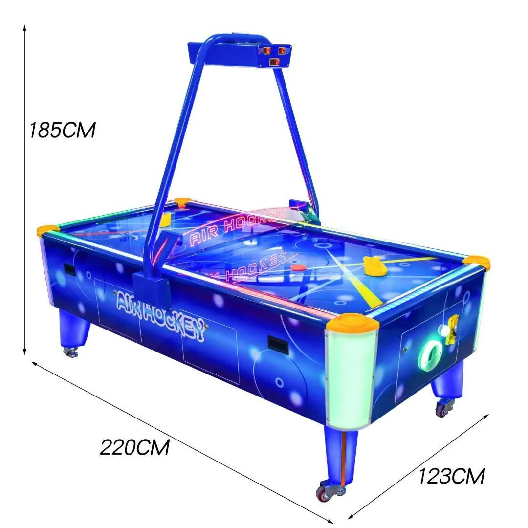 

Hot Sale Factory Wholesale Indoor Amusement Coin Operated Sport Game Machine Air Hockey Table For Sale, Blue
