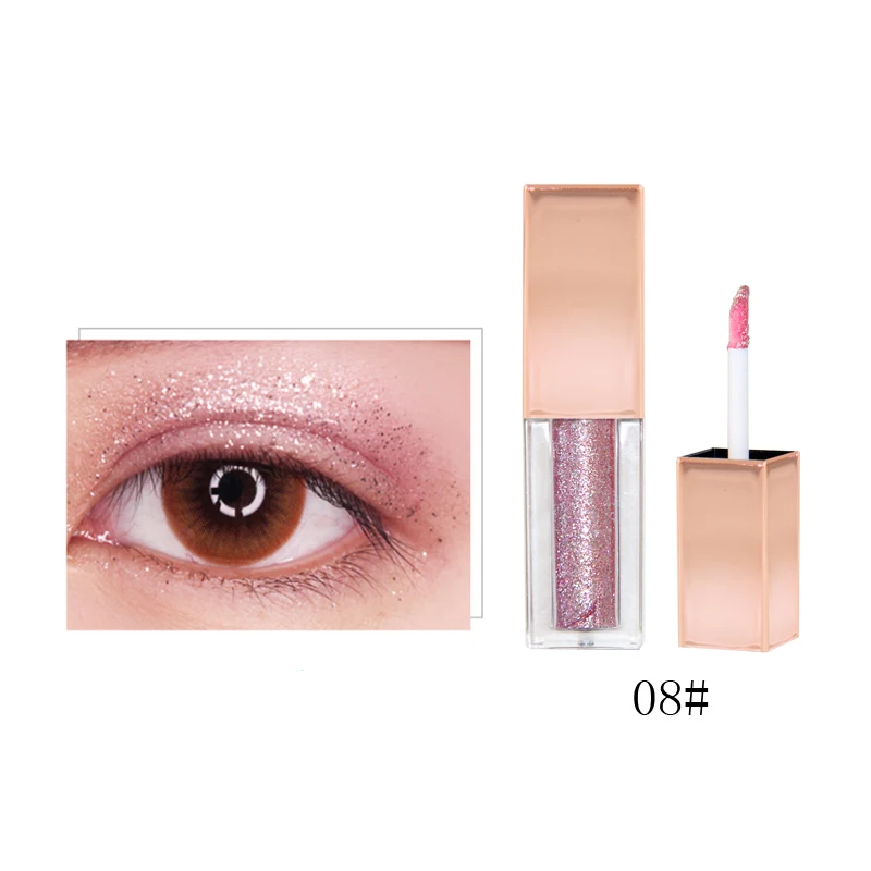 

Private label high pigment cosmetic makeup products shiny liquid glitter eyeshadow