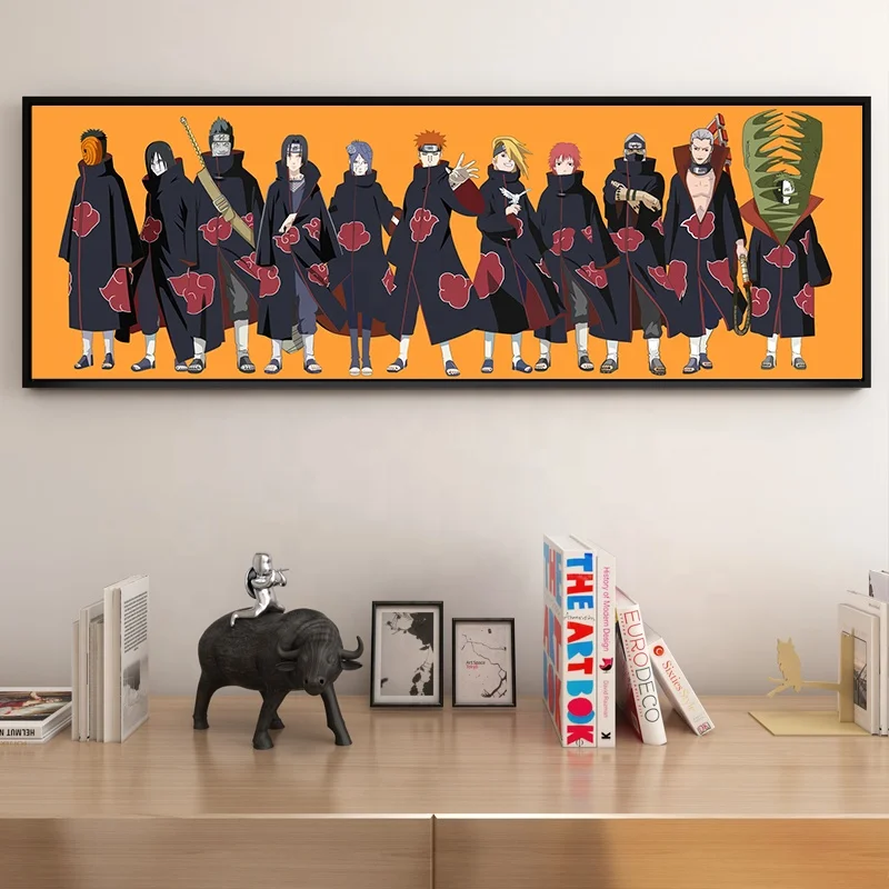 

HD Naruto Anime Posters Room Decor Naruto Akatsuki Picture Prints on Canvas Animation Character Collection Anime Wall Decor, Multiple colours