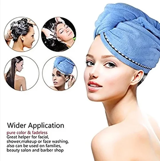 Turban Twist Hair Towel Wrap Cap 
