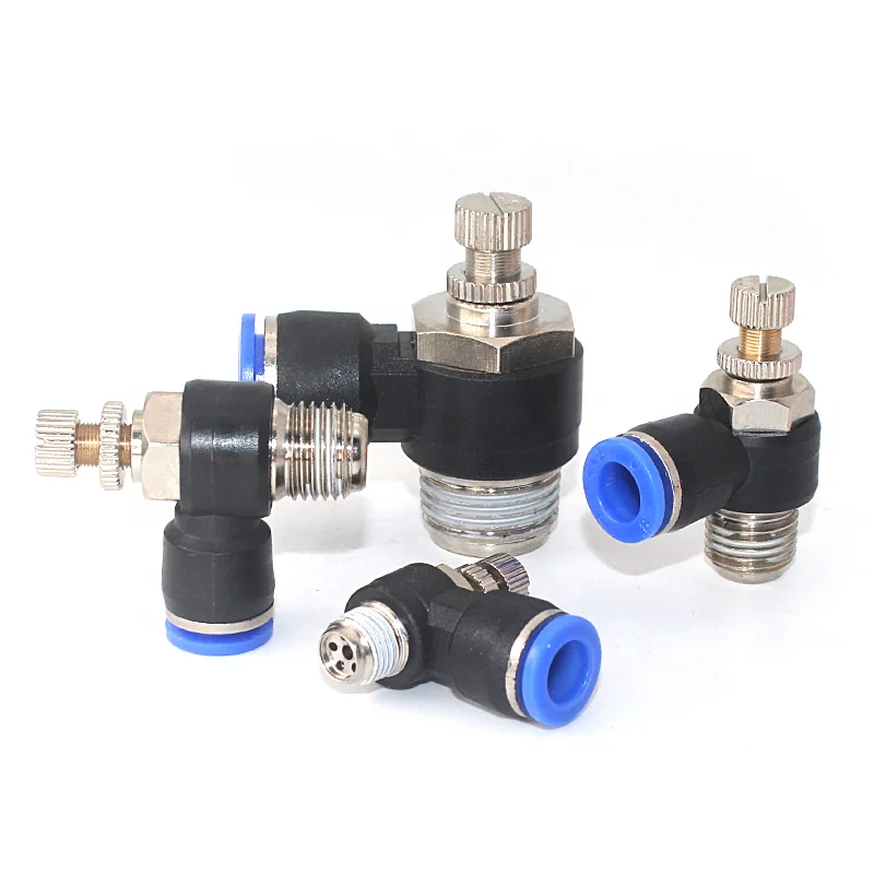 

JSC Series plastic elbow air flow throttle valve pneumatic Cylinder speed controller Air flow regulating joint fittings