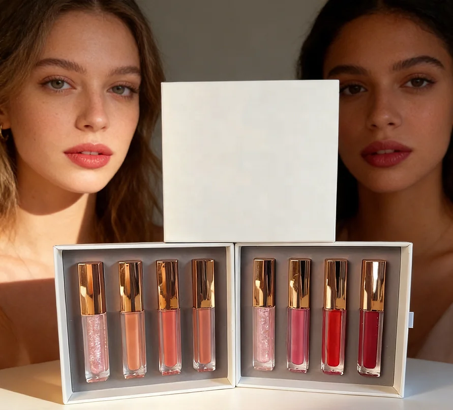4 Piece Matte Lipstick Set – Pigmented & Waterproof