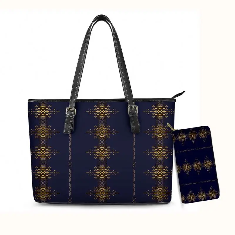 

Womens Purses 2021 Handbag Polynesia Tribal Pattern Purses And Handbags Luxury Women Cheap Price Leather Handbags For Women, Accept custom made